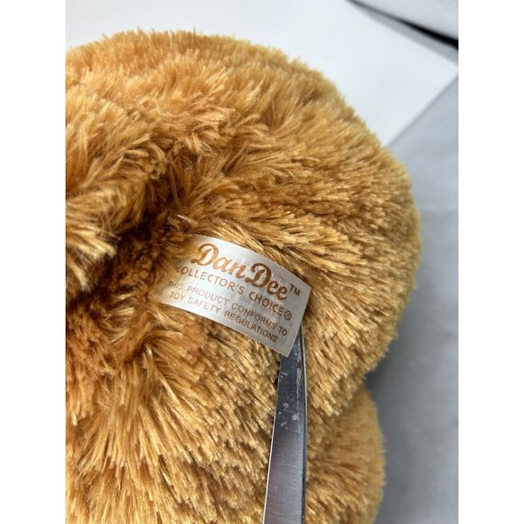 Dan Dee Collectors Choice 16" Tan Bear Brown Bow Plush Stuffed Animal Toy - Picture 6 of 8